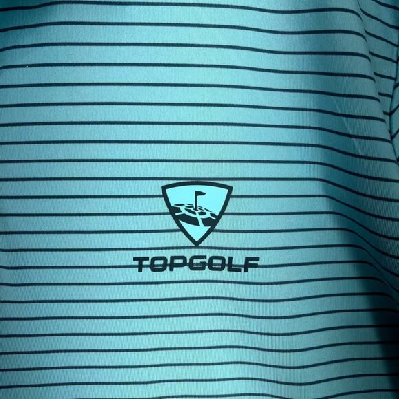 Top Golf Polo Shirt Mens M Under Armour Green Heatgear Loose Golfing Clubhouse - Picture 2 of 7